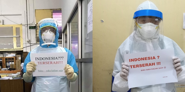 \'Indonesia Terserah\' Jadi Trending, Tenaga Medis Kompak Menyerah Atasi Corona di RI-1