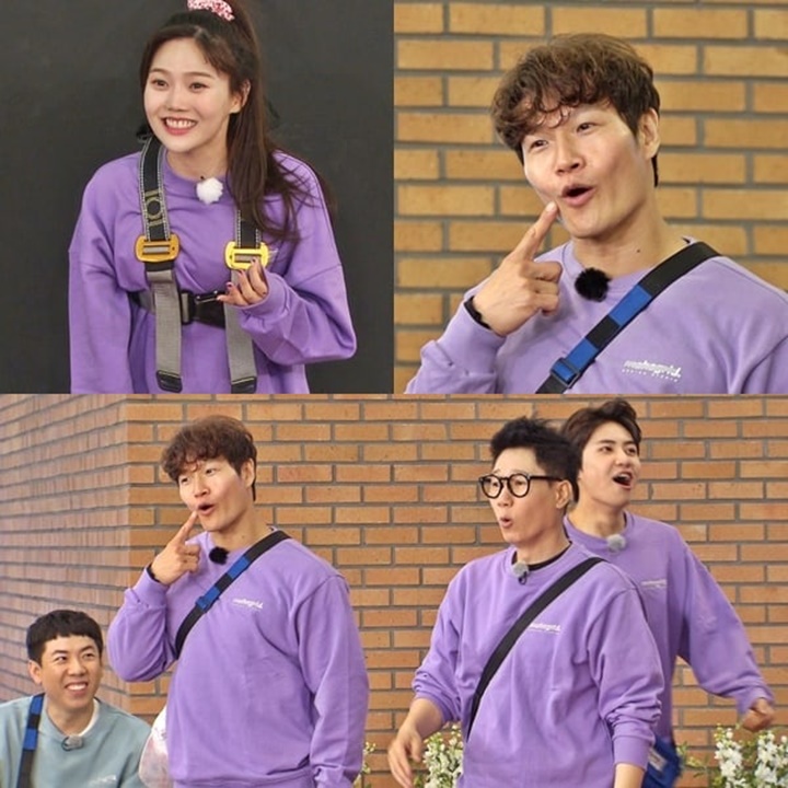 Hyojung Oh My Girl Sukses Bangunkan Insting Aegyo Kim Jong Kook di \'Running Man\'