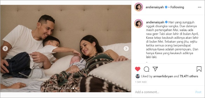 Lahiran Anak Kedua, Andien Ceritakan Momen Persalinan dengan Water Birth di Rumah