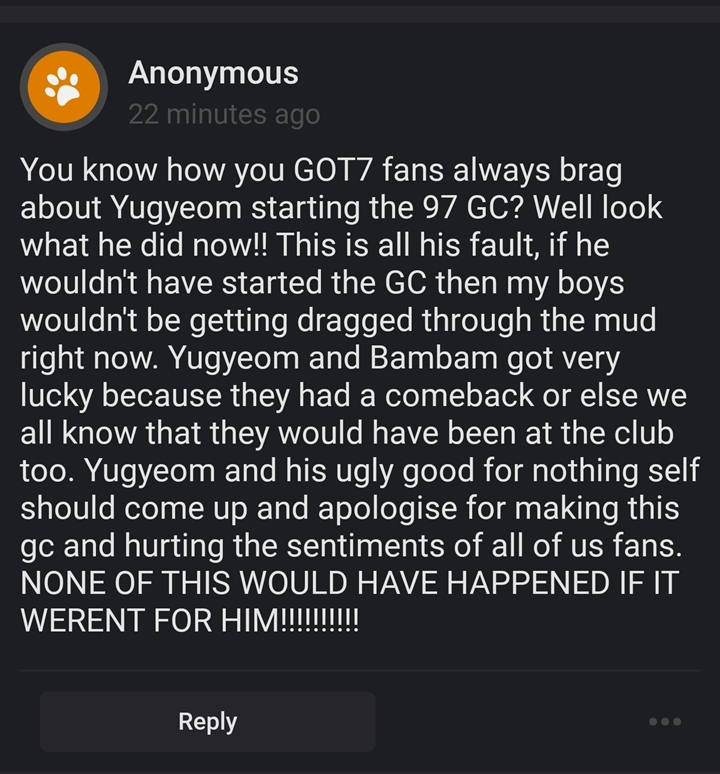 Yugyeom GOT7 Ikut Terseret Masalah Geng 97 Clubbing Saat Corona