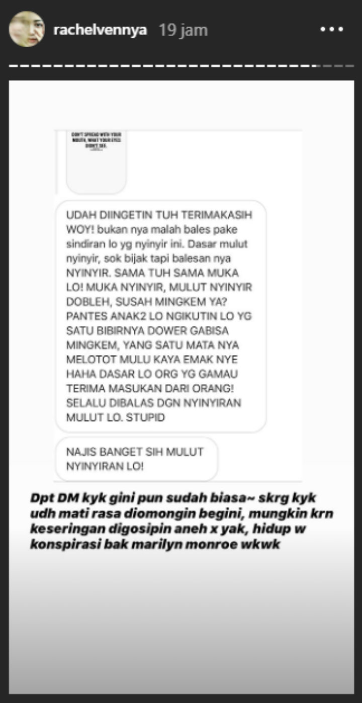 Fisik Anak Dihina, Rachel Vennya Beri Balasan Cerdas