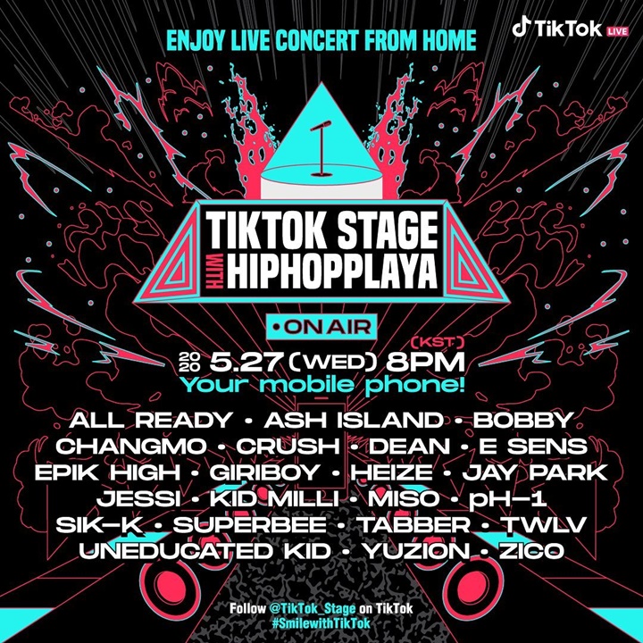 Bobby iKON, Zico Hingga Jay Park Dikonfirmasi Jadi Line Up TikTok Online Hip Hop Concert