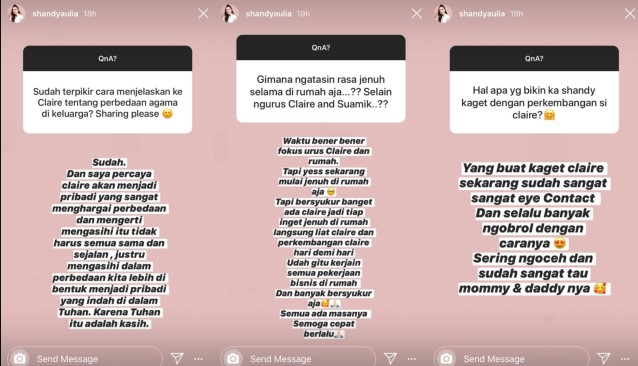 Shandy Aulia Sudah Siapkan Cara Untuk Jelaskan Pada Putrinya Soal Perbedaan Agama Di Keluarganya