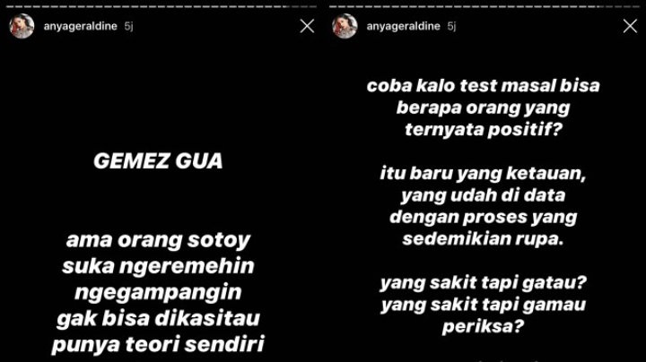 Anya Geraldine Ngomel Lihat Banyak Orang yang Langgar PSBB: Gemas Gue
