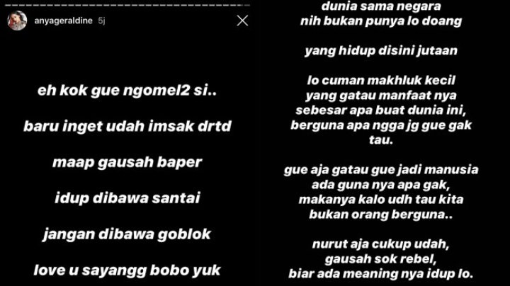 Anya Geraldine Ngomel Lihat Banyak Orang yang Langgar PSBB: Gemas Gue