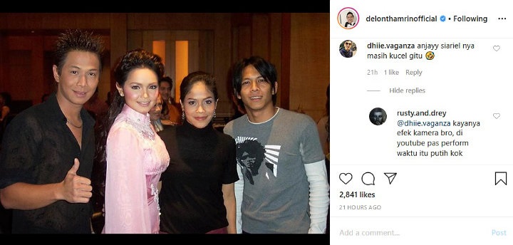 Delon Pajang Foto Lawas, Wajah Kucel Ariel NOAH Malah Bikin Salfok