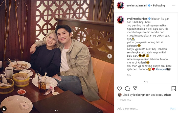 Evelin Nada Anjani Pilih Pacar Baru Ketimbang Baju di Hari Lebaran, Nasib Roy Kiyoshi Disinggung