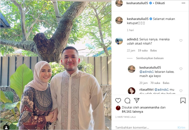 Kesha Ratuliu dan Pacar