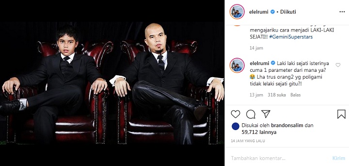 El Rumi Ingin Jadi Pria Sejati Seperti Ahmad Dhani, Tak Masalah Poligami?