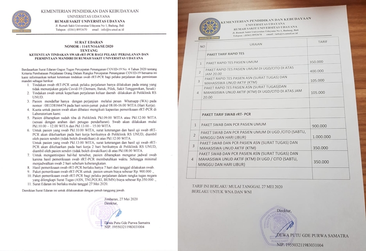 Ternyata Ini Nominal yang Harus Dibayar Untuk Dapatkan Surat Keterangan Sehat Corona