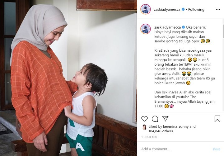 Sempat Pamer Perut Buncit, Zaskia Adya Mecca Akhirnya Umumkan Kehamilannya
