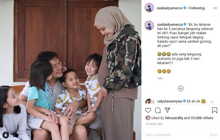 Sempat Pamer Perut Buncit, Zaskia Adya Mecca Akhirnya Umumkan Kehamilannya