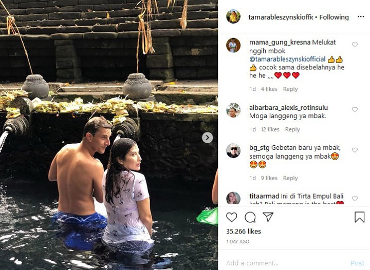 Tamara Bleszynski Pamer Foto Melukat Didampingi Bule, Gebetan Baru?