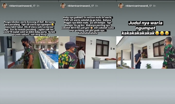 Nikita Mirzani Posting Video Penggerebekan \'Waria Ngumpet\', Sindir Gebby Vesta?
