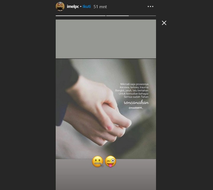 Mantan Suami Bahagia Zaskia Gotik Hamil, Imel Putri Posting Soal Kecewa dan Trauma