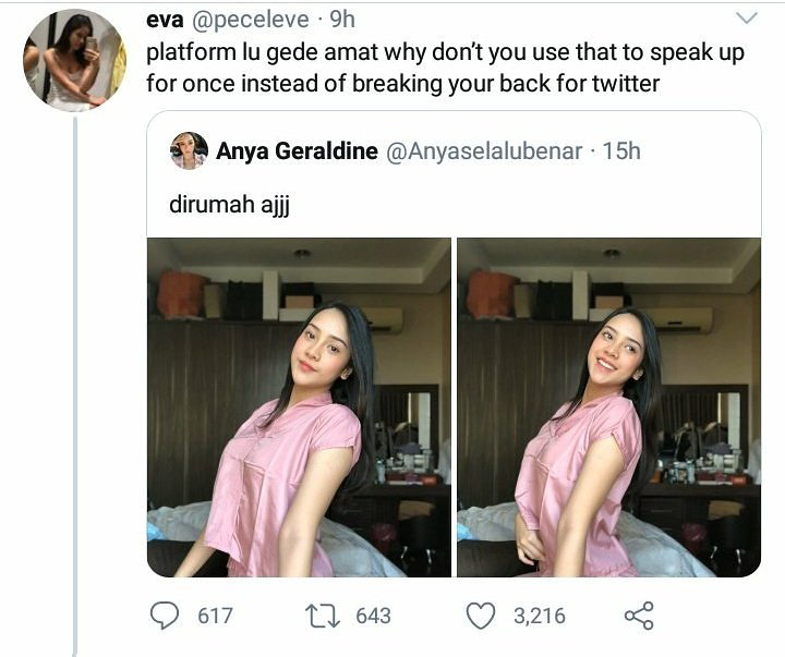Anya Geraldine Disindir Karena Tak Ikut Bersuara Soal #BlackLivesMatter