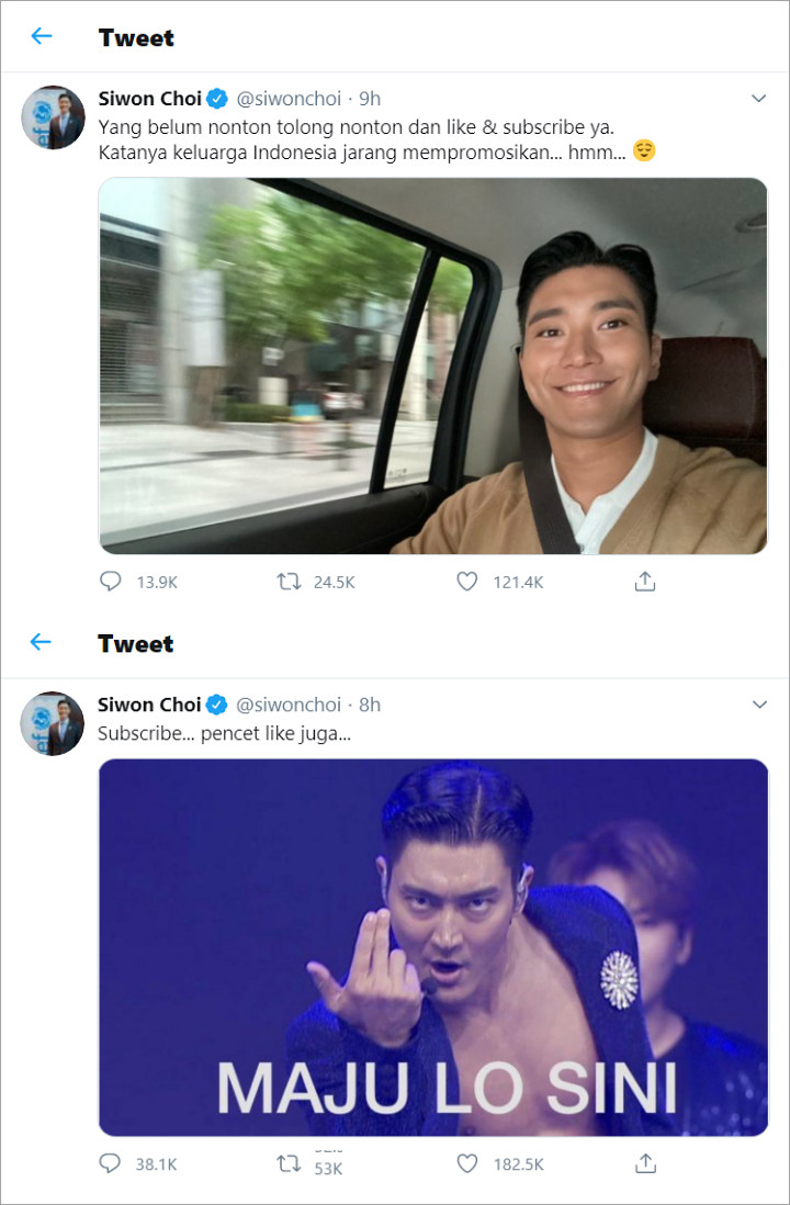 Siwon Suju Promosi Channel Youtube Pakai Meme Kocak Berbahasa Indonesia