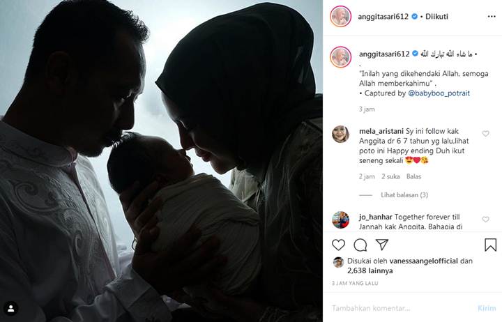 Anggita Sari Kembali Main Instagram dengan Penampilan Berhijab