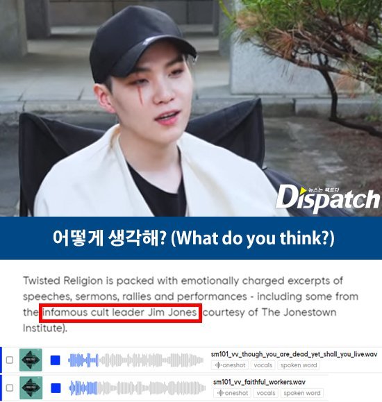 Dispatch Pertanyakan Apakah Suga dan Big Hit Benar-benar Tidak Tahu Tentang Jim Jones