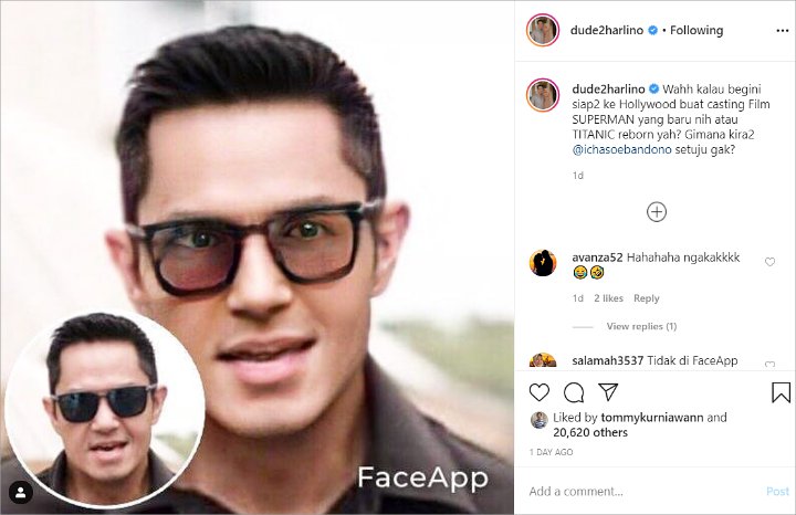 Pamer Wajah Tampan Hasil Oplas Challenge, Dude Harlino Siap Casting Film Hollywood