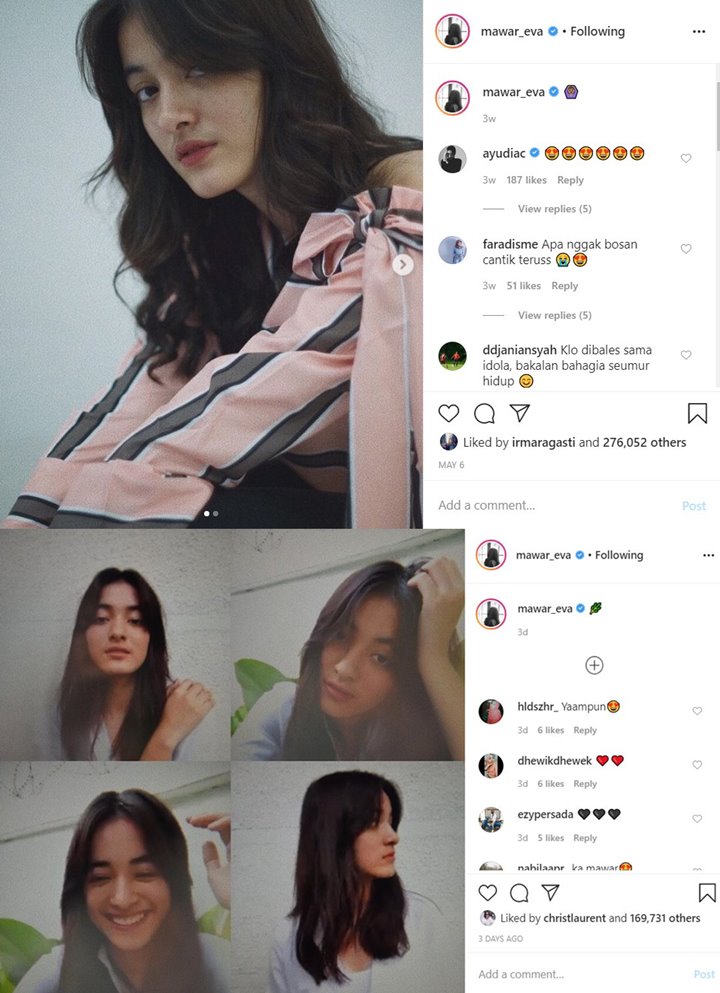 Suka Posting Foto dengan Caption Super Simpel, Mawar De Jongh Mirip Lisa BLACKPINK?