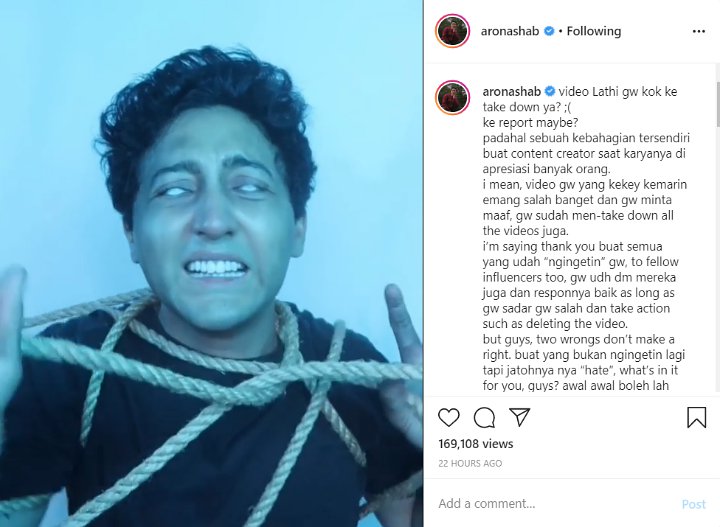 Dibully Usai Hujat Lagu Kekeyi, Aaron Ashab Lelah Sampai Jatuh Sakit