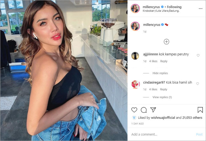 Tak Lagi Pamer Perut Buncit, Millendaru Disebut Netizen Keguguran
