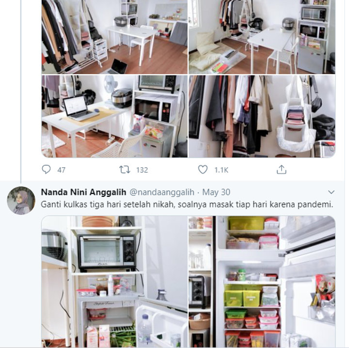  Serba Putih, Begini Penampakan Viral Kamar Kos yang Sukses Disulap Mirip Apartemen