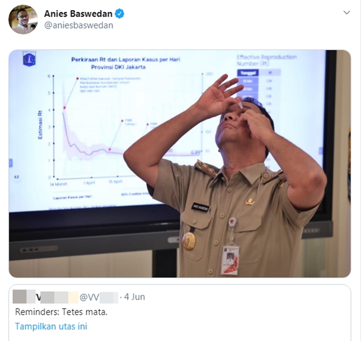 Jumpa Pers Soal PSBB, Pengingat Tetes Mata Sampai \'Mission Impossible\' Anies Baswedan Bikin Salfok-3