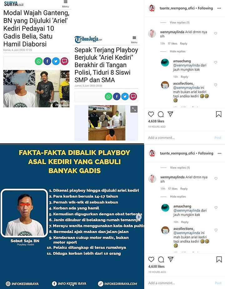 Sosok Ariel Kediri Terkuak