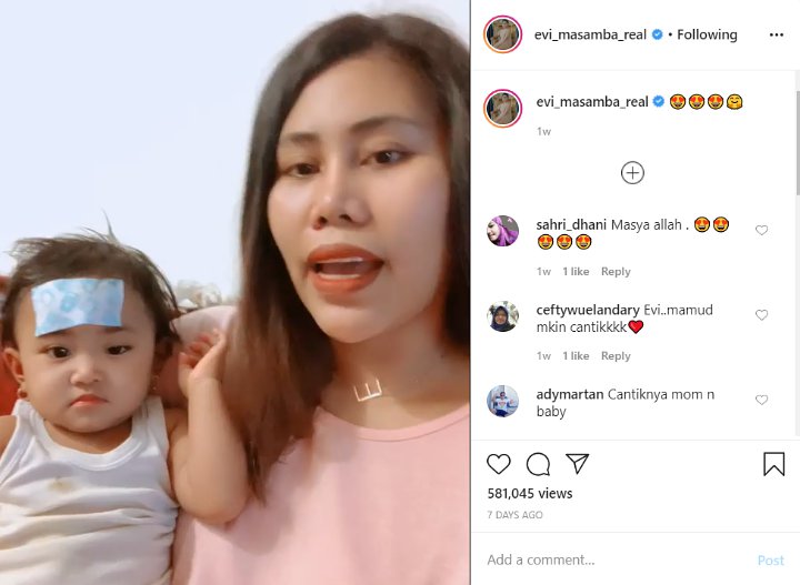 Evi Masamba Soal Anak Sakit