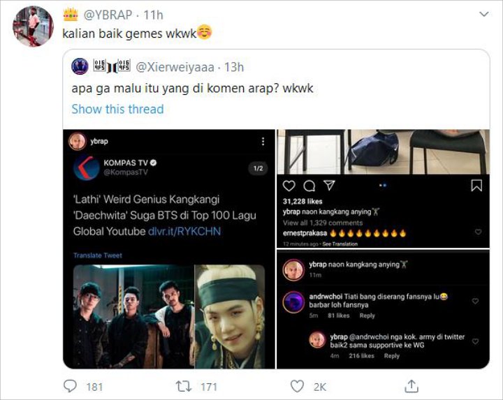 Reaksi Reza Arap