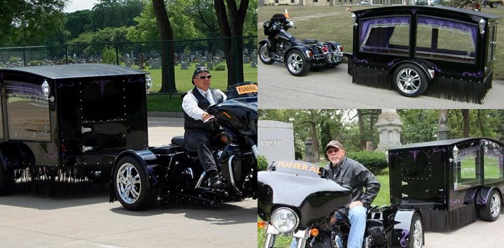 Ramai Harley Davidson Disulap Jadi Kereta Jenazah, Berapa Harga Sewanya?