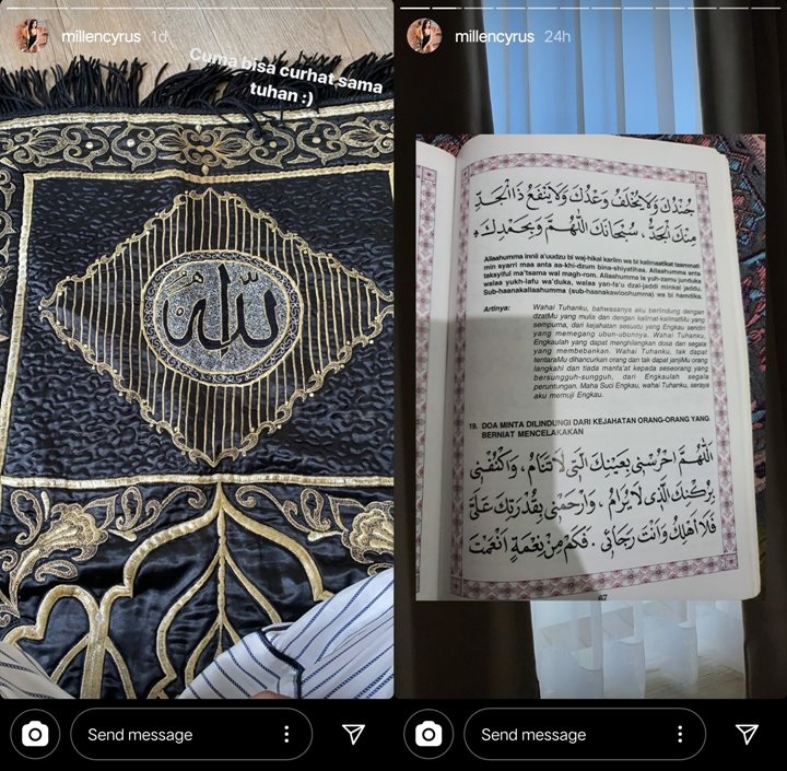 Unggah Momen Salat Pakai Sarung, Millendaru Doa Minta Perlindungan dari Kejahatan Orang