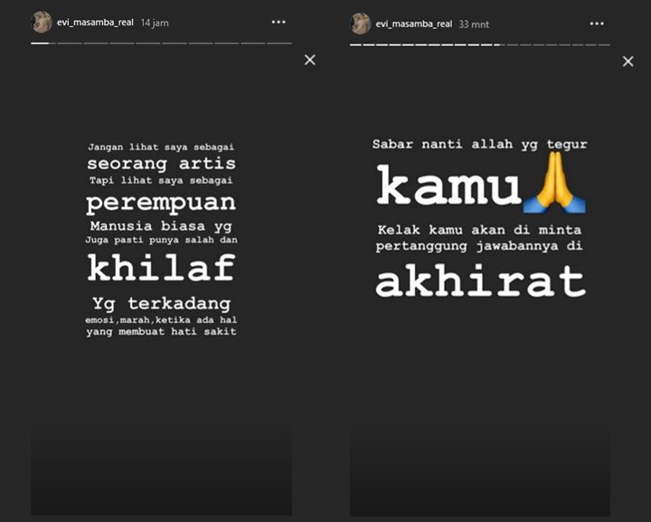 Evi Masamba Curhat Khilaf