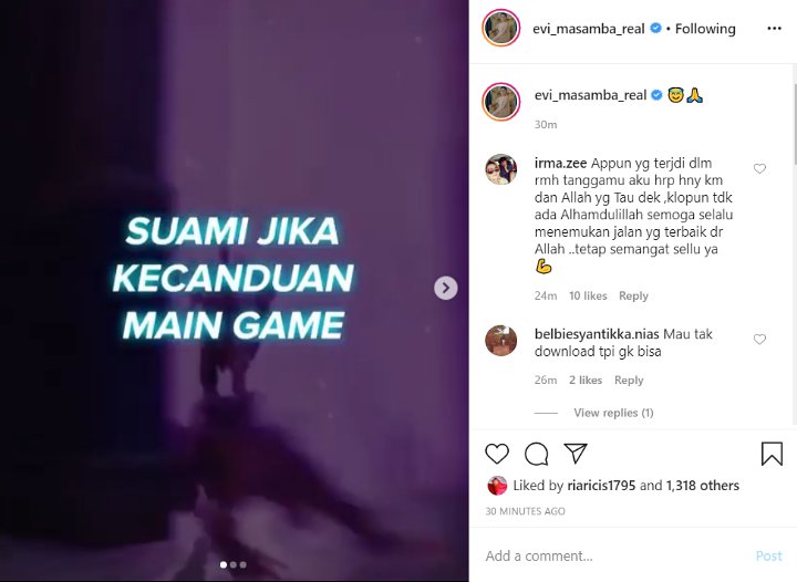 Evi Masamba Sindir Suami
