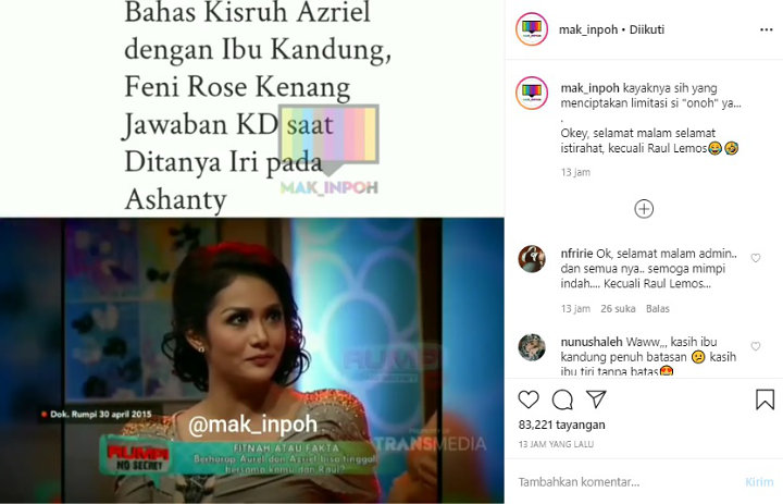Krisdayanti Soal Ashanty