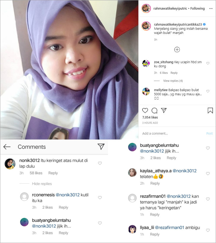 Kekeyi Pasang Senyum Manjah, Keringat di Atas Mulut Bikin Netizen Salah Fokus