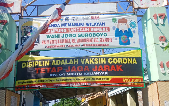 'Kampung Tangguh Semeru Wani Jogo Suroboyo' Diklaim Mampu Tekan Positif COVID-19