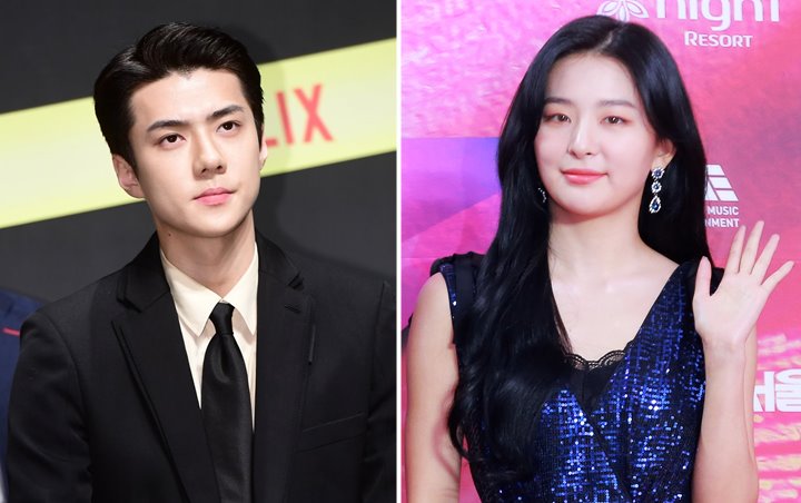 Kedekatan Sehun EXO dan Seulgi Red Velvet Dipertanyakan