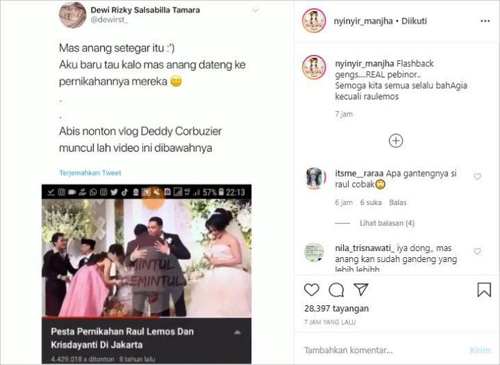 Anang Peluk Raul