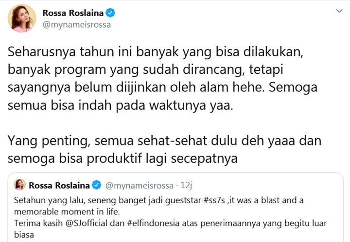 Rossa Kecewa Tak Jadi Kolaborasi dengan Super Junior?