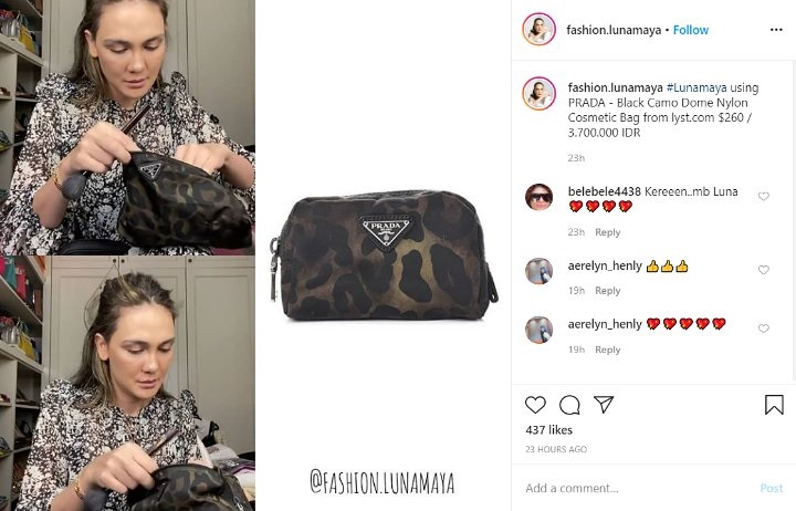 Modelnya Biasa Saja, Pouch Makeup Luna Maya Ini Ternyata Berharga Fantastis