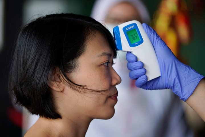 Lakukan Pemeriksaan Suhu Tubuh dan Sediakan Sarana Cuci Tangan