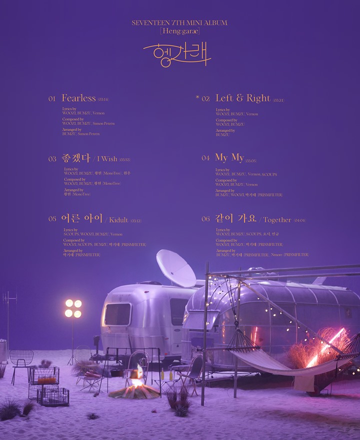 Seventeen Rilis Tracklist Untuk Album Comeback Heng Garae Semua Lagunya Ditulis Member Ini