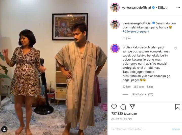 Vanessa Angel Semangat Joget TikTok Meski Hamil Besar, Suami Ungkap Fakta ini
