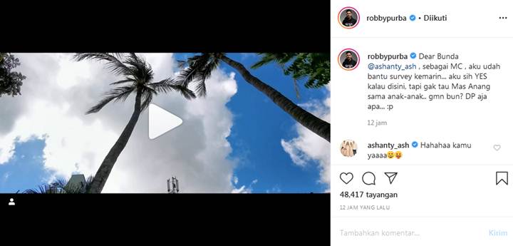 Robby Purba Jadi MC Pernikahan Aurel-Atta?