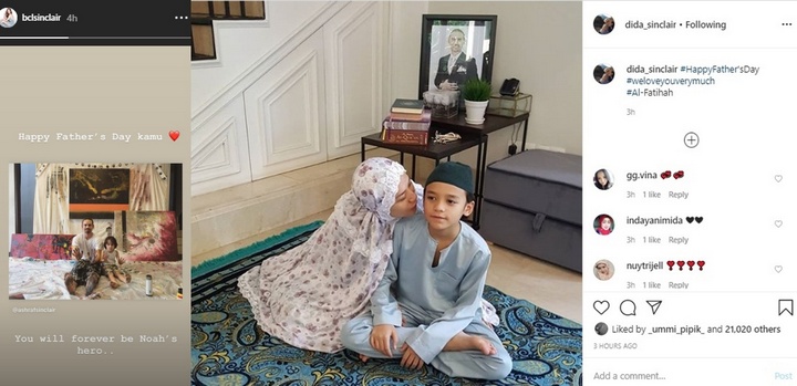 Unggahan BCL di Hari Ayah Noah Tanpa Ashraf Sinclair