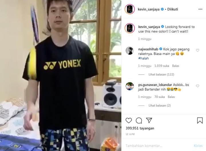Komentar \'Gombal\' Najwa Shihab di Postingan Kevin Sanjaya Jadi Perbincangan