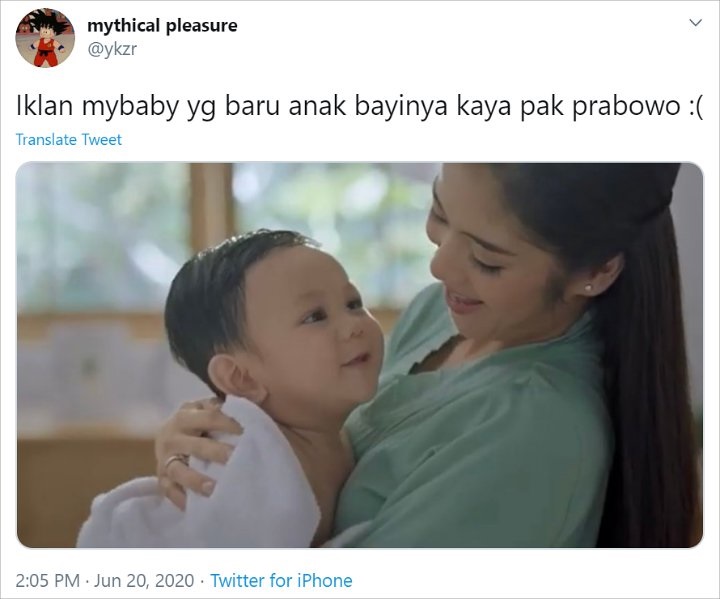 Viral Bayi Bintang Iklan Punya Wajah Mirip Prabowo Subianto